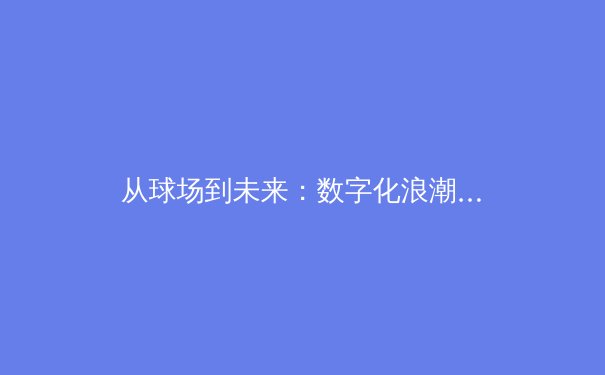 从球场到未来：数字化浪潮如何重塑现代体育产业格局 - 2